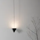 Drátěná stojací lampa v černém hliníku a kuželu Skvělý minimalistický design - Mercado Viadurini