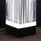 Led stojací lampa v designu Triptych Satin Acrylic Crystal - Crystol Viadurini