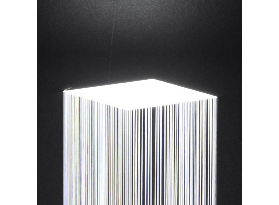 Led stojací lampa v designu Triptych Satin Acrylic Crystal - Crystol Viadurini