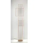 Designová LED stojací lampa ve zlatém nebo stříbrném lakovaném kovu - Formal Viadurini