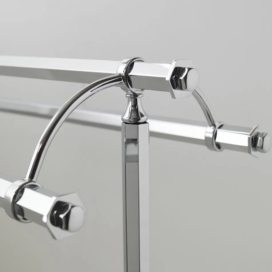 Vintage mosazný věšák na ručníky do koupelny Made in Italy - Aristide Viadurini