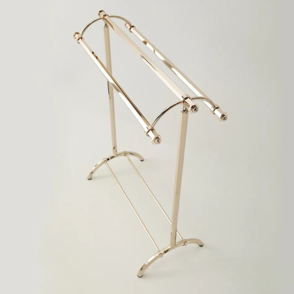 Vintage mosazný věšák na ručníky do koupelny Made in Italy - Aristide Viadurini