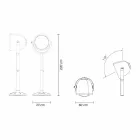 Venkovní stojací lampa Poleasy Design, 2 barvy - Hollywood od Myyour Viadurini