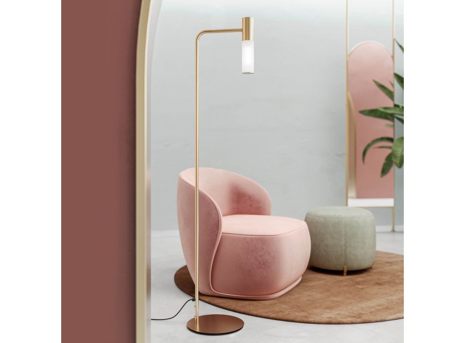 Elegantní designová stojací lampa z mosazi a skla Made in Italy - Etoile od Il Fanale Viadurini