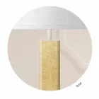 Kovová stojací lampa s moderním designem a látkovým stínidlem vyrobené v Itálii - skok Viadurini