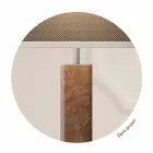 Kovová stojací lampa s moderním designem a látkovým stínidlem vyrobené v Itálii - skok Viadurini