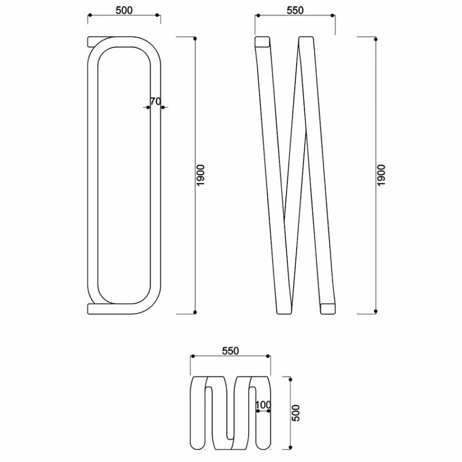 Stropní svítidlo moderního designu vyrobené v Itálii, Sirolo Viadurini