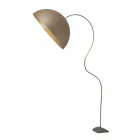 Moderní H210cm stojací lampa In-es.artdesign Half Moon barevný nebulit Viadurini