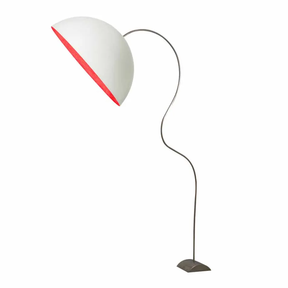 Moderní H210cm stojací lampa In-es.artdesign Half Moon barevný nebulit Viadurini