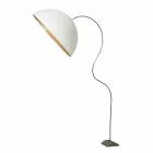 Moderní H210cm stojací lampa In-es.artdesign Half Moon barevný nebulit Viadurini