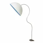 Moderní H210cm stojací lampa In-es.artdesign Half Moon barevný nebulit Viadurini