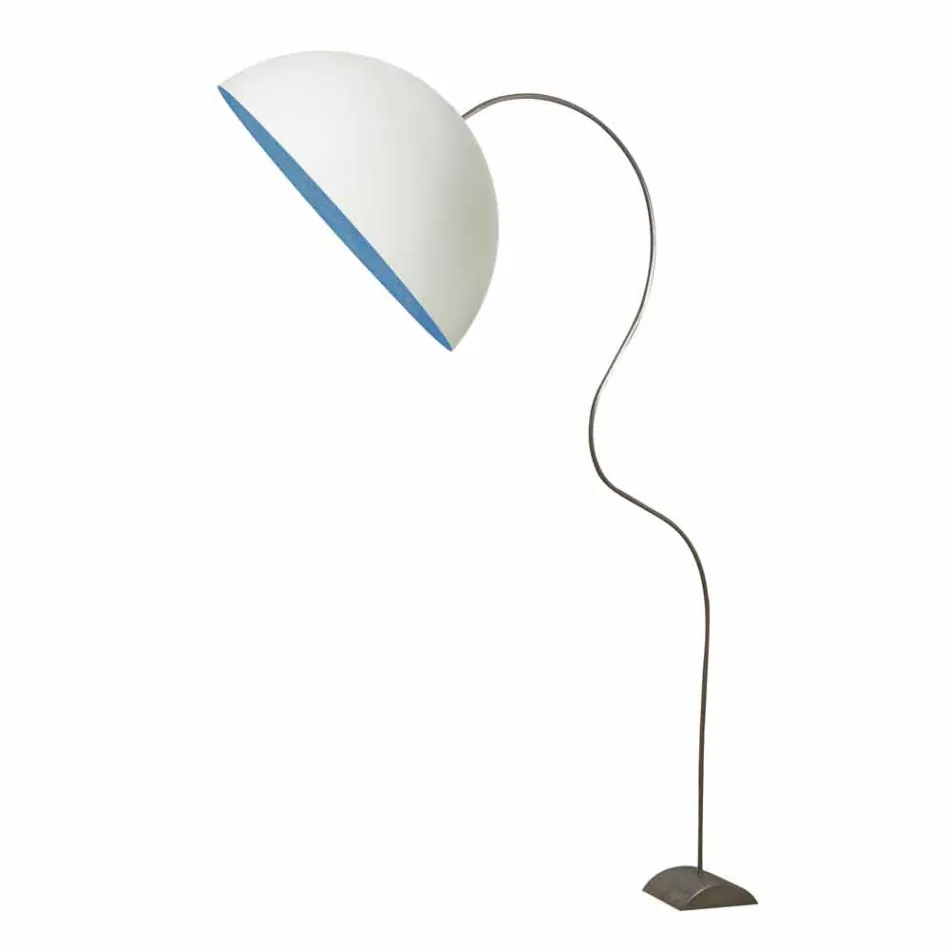 Moderní H210cm stojací lampa In-es.artdesign Half Moon barevný nebulit Viadurini