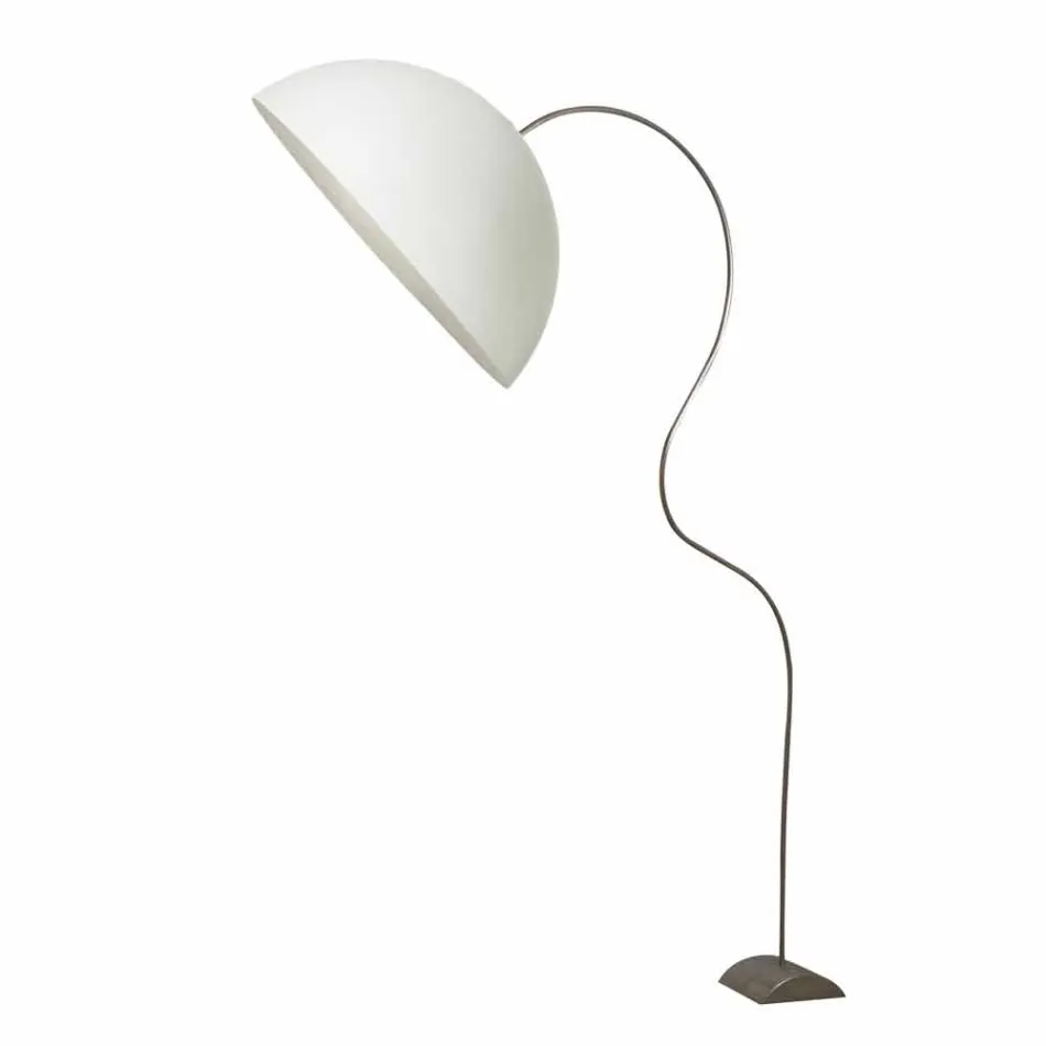 Moderní H210cm stojací lampa In-es.artdesign Half Moon barevný nebulit Viadurini
