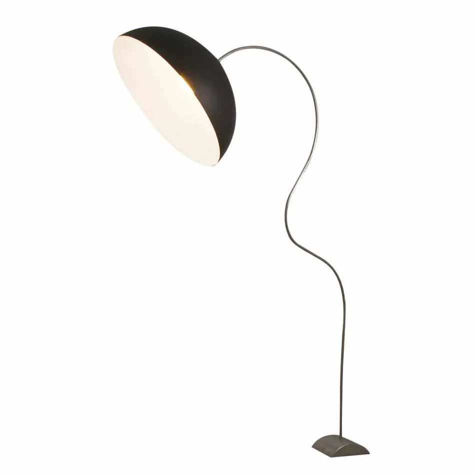 Moderní H210cm stojací lampa In-es.artdesign Half Moon barevný nebulit Viadurini