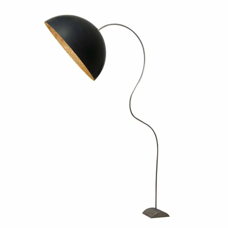 Moderní H210cm stojací lampa In-es.artdesign Half Moon barevný nebulit Viadurini