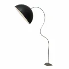 Moderní H210cm stojací lampa In-es.artdesign Half Moon barevný nebulit Viadurini