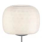 Skleněná stojací lampa se dvěma povrchovými úpravami a kovovým rámem vyrobená v Itálii - Brera Viadurini