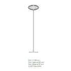 Žebrovaná a ručně foukaná stojací lampa z benátského skla - Dafne Viadurini