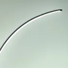 Moderní stmívatelná LED stojací lampa v černém, zlatém nebo bílém kovu - Gondola Viadurini