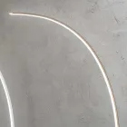 Moderní stmívatelná LED stojací lampa v černém, zlatém nebo bílém kovu - Gondola Viadurini