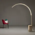 Moderní stojací lampa se stmívatelným LED světlem z lakovaného kovu - Picea Viadurini