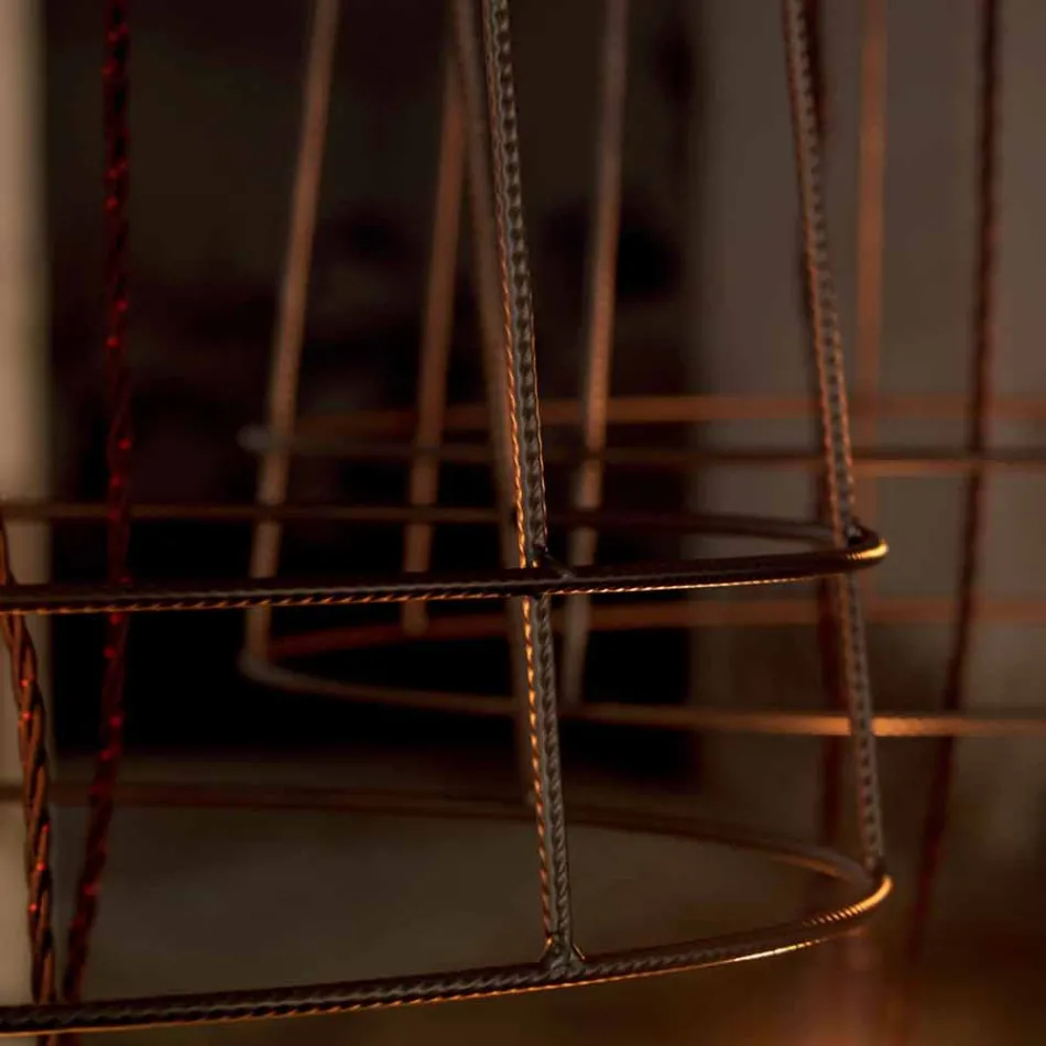 Stojací lampa do obývacího pokoje 3 světla v minimálním stylu z bílého nebo přírodního kovu - styl Viadurini