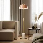 Stojací lampa do obývacího pokoje Barevný hliník a mosaz 5 povrchových úprav - Bonton od Il Fanale Viadurini