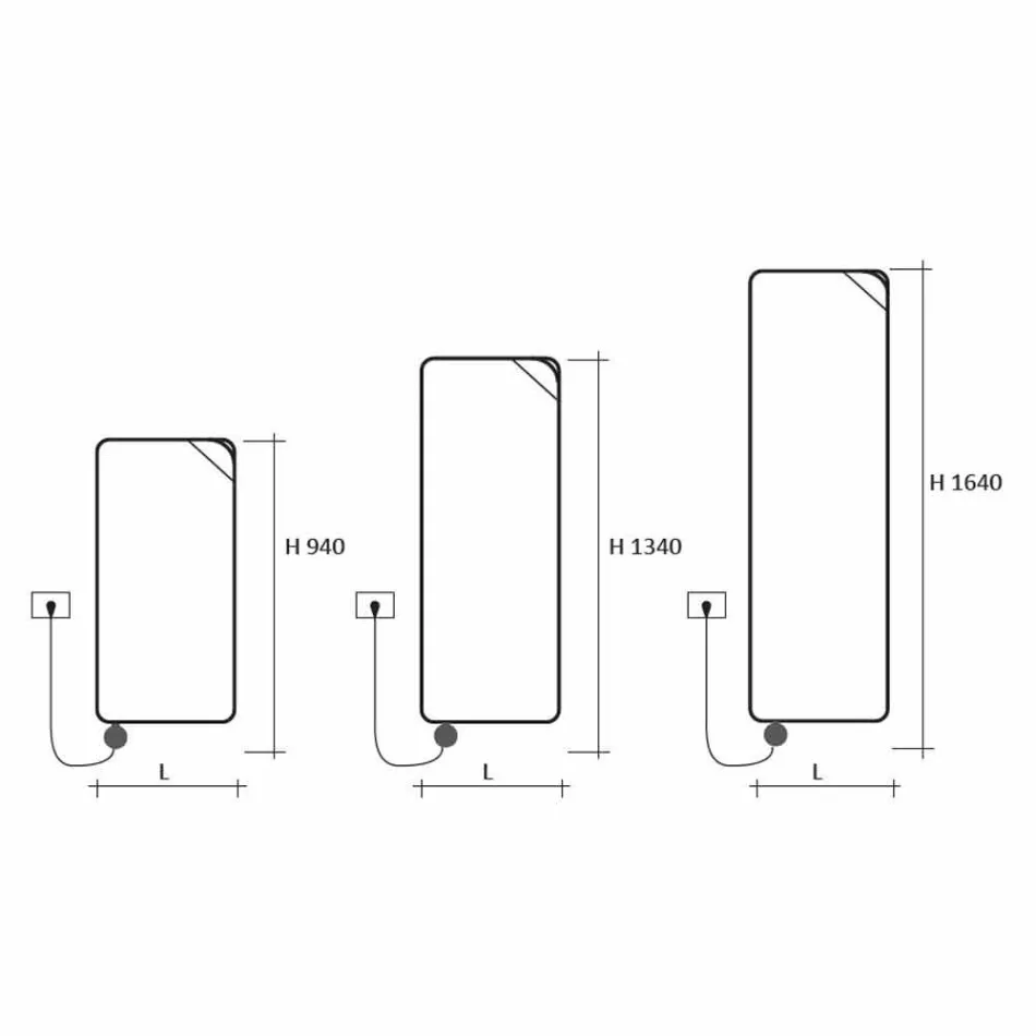 Elektrický sálavý talíř s moderním designem do 1000 W - kniha Viadurini
