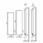 Elektrický sálavý deskový moderní nástěnný radiátor do 1000 W - ohnutý Viadurini