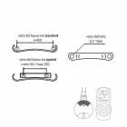 Elektrický sálavý deskový moderní nástěnný radiátor do 1000 W - ohnutý Viadurini