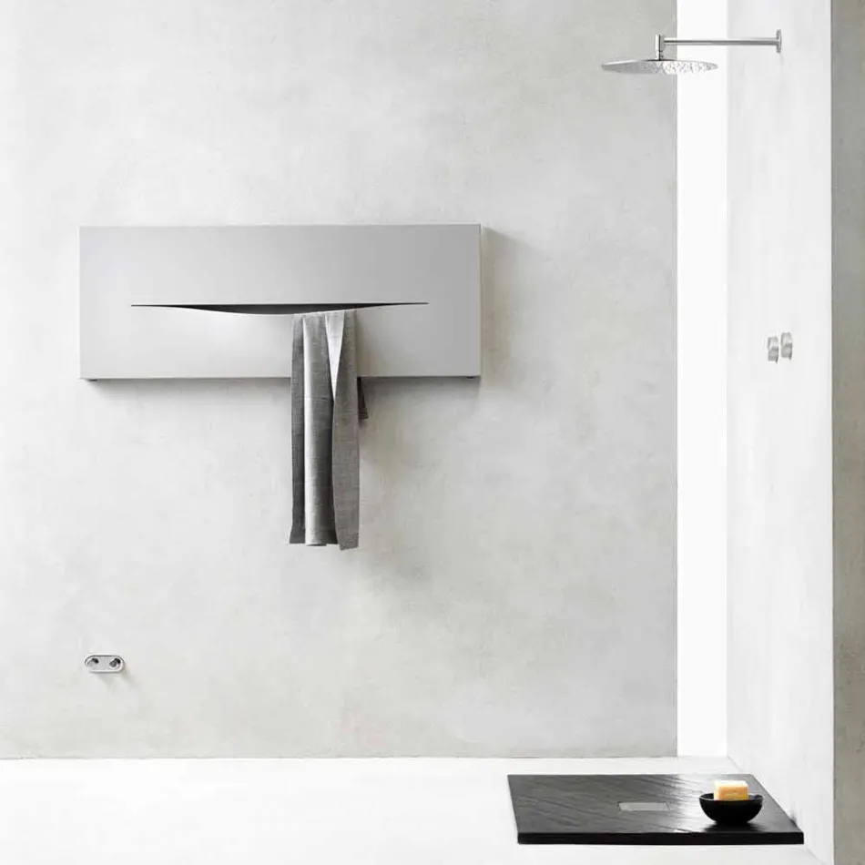 Horizontální designová hydraulická sálavá deska z oceli do 820 W - řez Viadurini