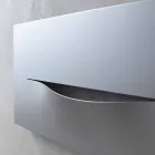 Horizontální designová hydraulická sálavá deska z oceli do 820 W - řez Viadurini