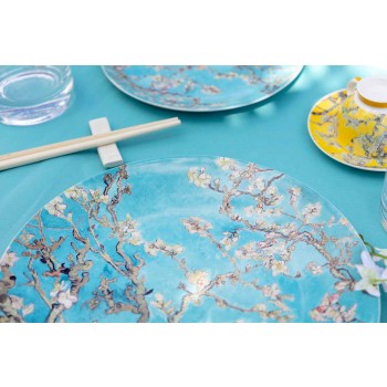 Barevné porcelánové a kamenné talíře Moderní stolní služba 18 kusů - Nagoya