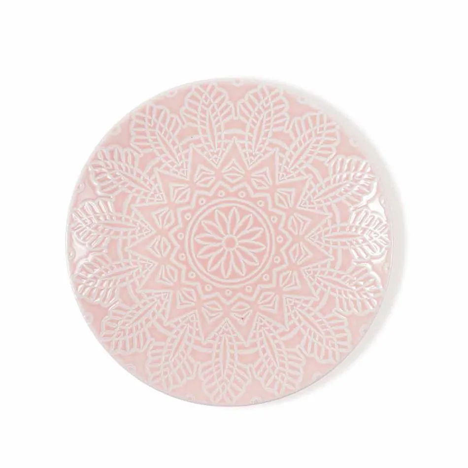 Moderní barevné talíře 18 kusů kompletní stolová služba v Gres - Creta Viadurini