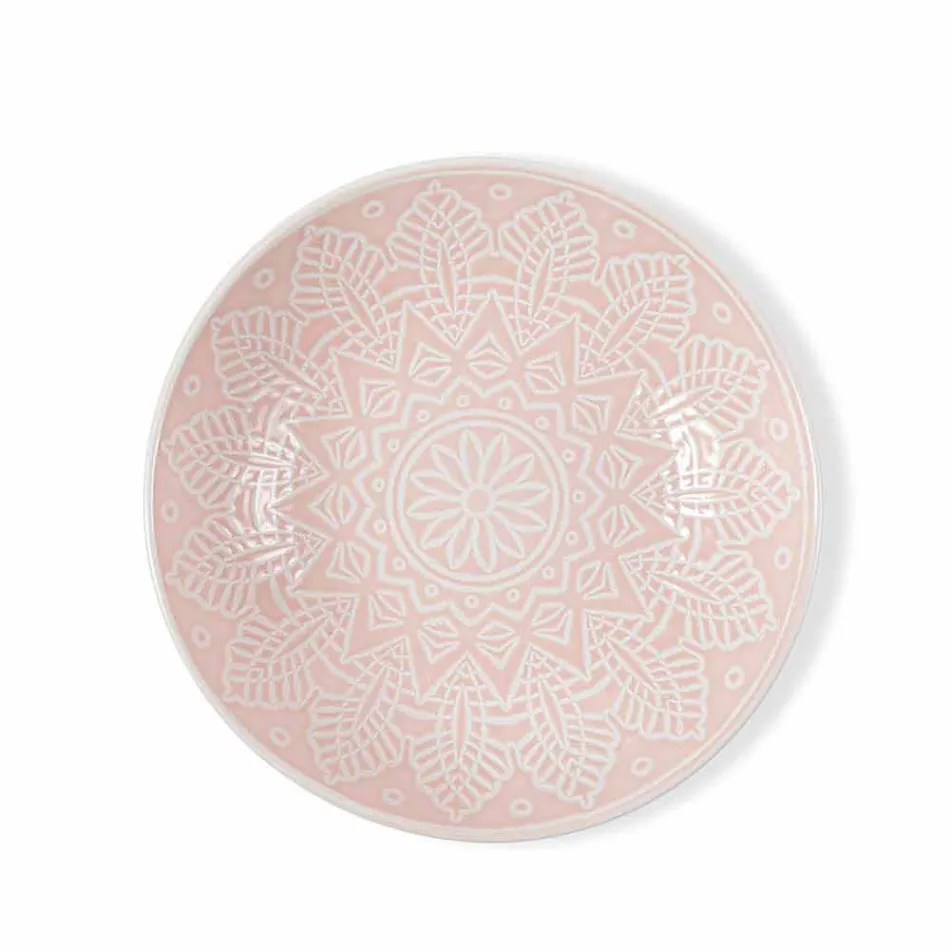 Moderní barevné talíře 18 kusů kompletní stolová služba v Gres - Creta Viadurini