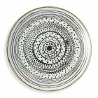 Porcelánové a černé kameninové talíře Kompletní stolní servis 18 kusů - Tribu Viadurini