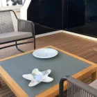 Moderní mramorový talíř ve tvaru hvězdice vyrobený v Itálii - Ticcio Viadurini