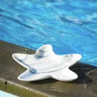 Moderní mramorový talíř ve tvaru hvězdice vyrobený v Itálii - Ticcio Viadurini