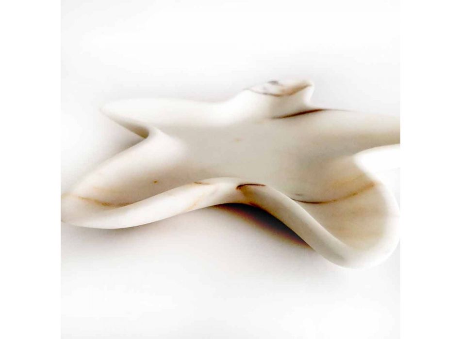 Moderní mramorový talíř ve tvaru hvězdice vyrobený v Itálii - Ticcio Viadurini