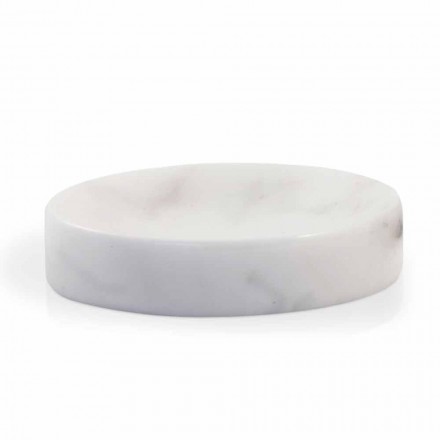 Bílá miska na mýdlo z mramoru Carrara Vyrobeno v Itálii - Sismo Viadurini