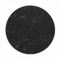 Kulatý sýrový talíř v bílém nebo černém mramoru vyrobený v Itálii - Kirby