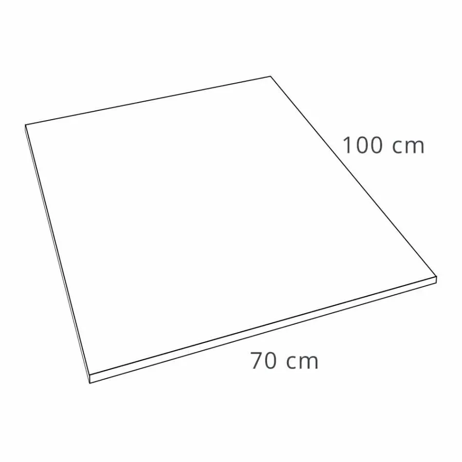 Sprchová vanička 100x70 moderní design v bílé nebo šedé barvě - efekt Cupio Concrete Viadurini