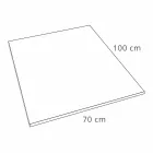 Sprchová vanička 100 x 70 v provedení White Resin Slate Effect - Sommo Viadurini