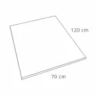 Sprchová vanička 120x70, moderní design v provedení s efektem pryskyřičného kamene - Domio Viadurini