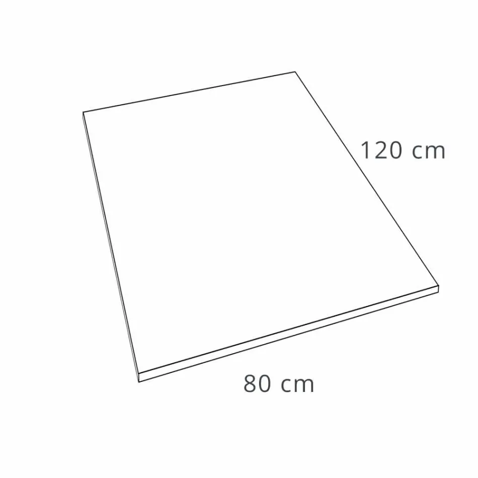 Sprchová vanička 120x80 cm v moderním designu z pryskyřičného betonu - Cupio Viadurini