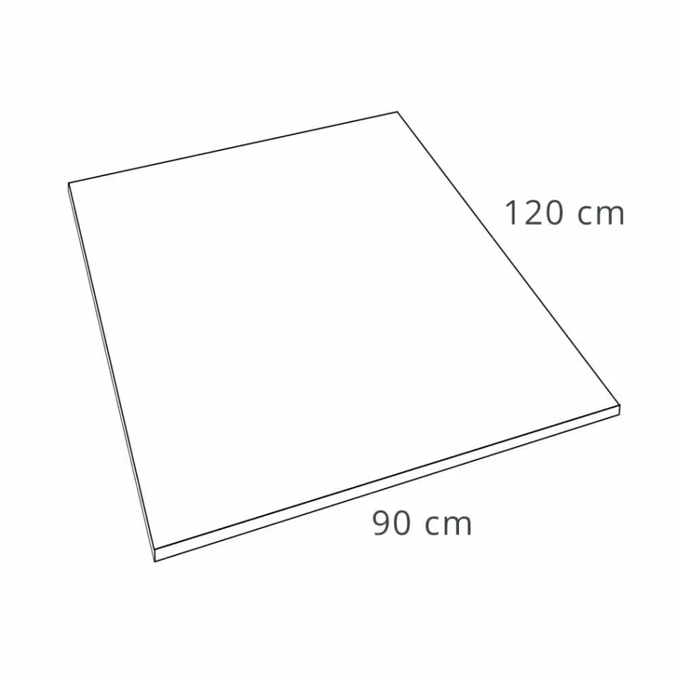 Sprchová vanička 120x90 moderní design v efektu bílé břidlicové břidlice - Sommo Viadurini