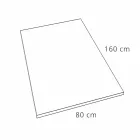 Sprchová vanička 160x80 cm v bílé pryskyřici s odtokem a krytem - Estimo Viadurini