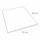 Sprchová vanička 90x70 v bílé sametové pryskyřici s odtokovým krytem - Estimo Viadurini