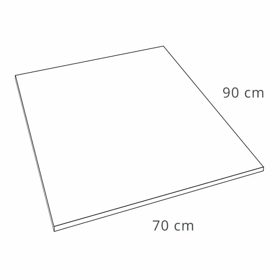 Sprchová vanička 90x70 v bílé sametové pryskyřici s odtokovým krytem - Estimo Viadurini