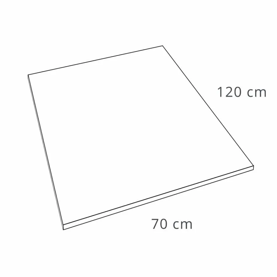 Sprchová vanička moderního designu 120x70 v pryskyřici Velvet Effect - Estimo Viadurini